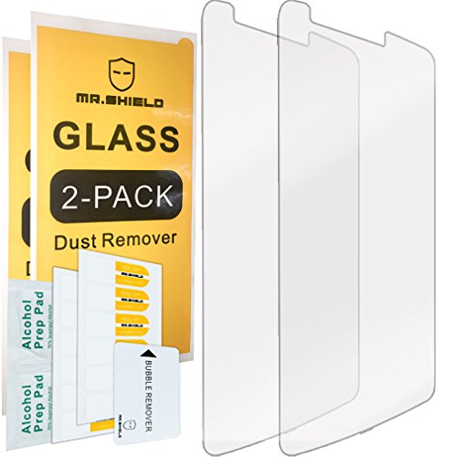 tempered glass lg g3 - [2-PACK]-Mr.Shield Designed For LG G3 [Tempered Glass] Screen Protector with Lifetime Replacement