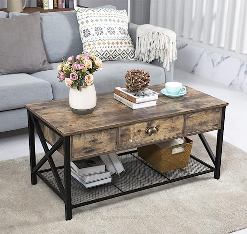 Lift Top Coffee Table With Storage, Lift Up Tables Wood Coffee Table Pull Up Top Rustic Pull Out Coffee Desk Lifting Top Pop-Up Storage Rising Tabletop Dining Table For Living Room Home #TOP4