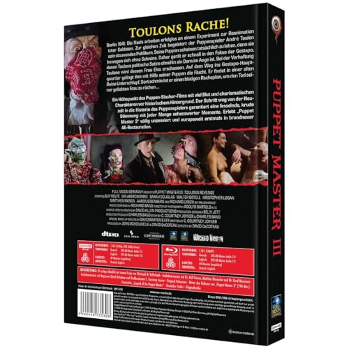 Puppet Master III: Die Rache des André Toulon (Cover A) – 4K Mediabook (UHD + Blu-ray Disc)
