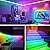 maylit ICRGB TV LED Backlight, 18ft Bluetooth LED Lights for TV 75-85in, USB Powered TV Lights Kit with Remote and App Control, Music Sync Color Change with TV Sound, Bias Lighting for HDTV Room Decor