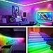 maylit ICRGB TV LED Backlight, 18ft Bluetooth LED Lights for TV 75-85in, USB Powered TV Lights Kit with Remote and App Control, Music Sync Color Change with TV Sound, Bias Lighting for HDTV Room Decor
