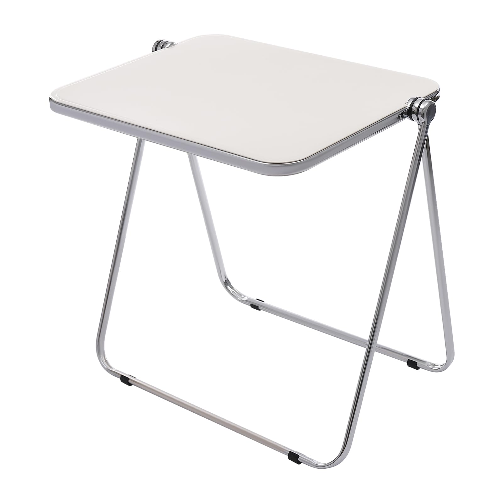 Foldable Acrylic Tray Table Folding TV Trays Collapse Tables Adjustable Portable Acrylic Desk Indoor/Outdoor Use No Assembly Required Modern Sofa Side