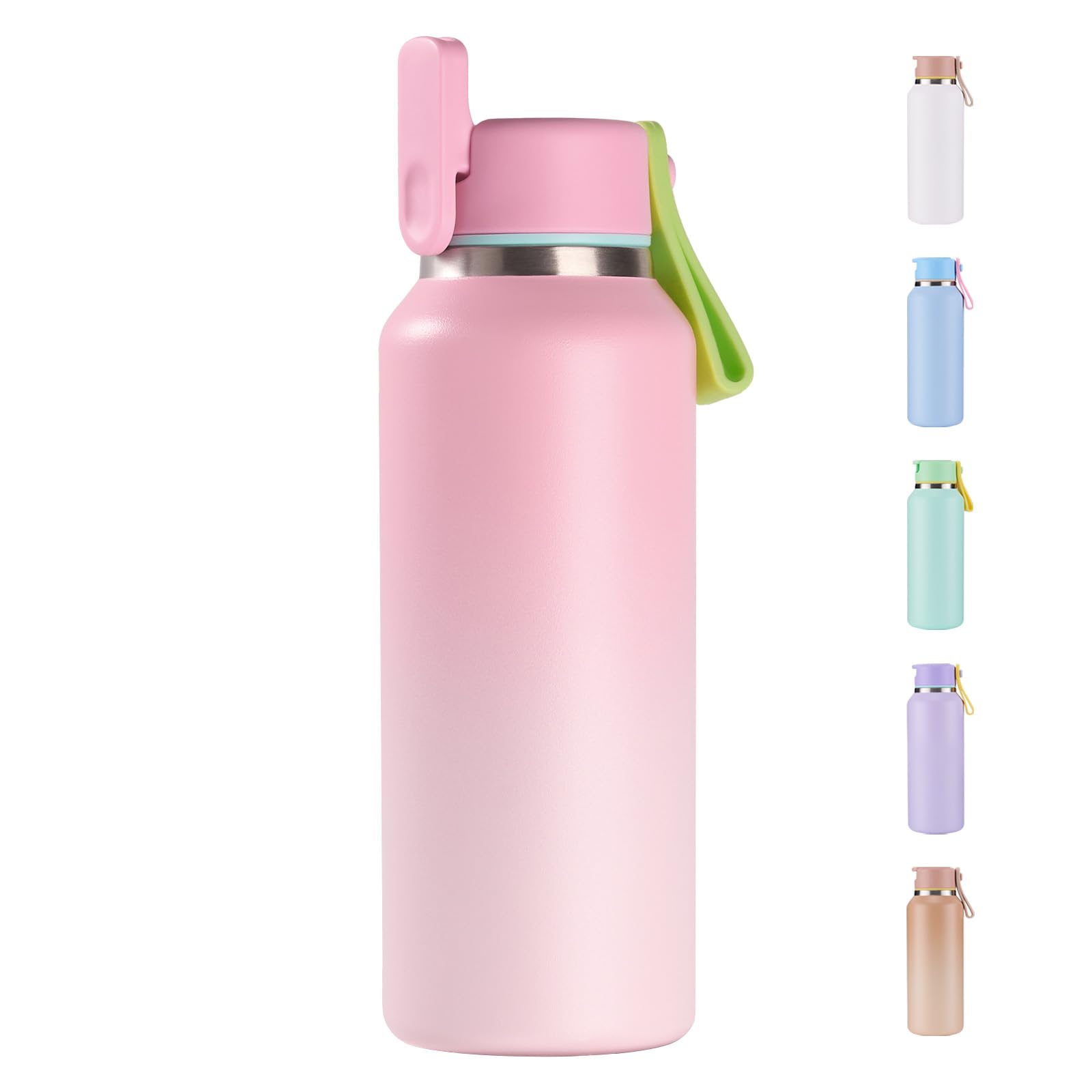 12oz Toddler Cup Insulated Kids Water Bottle for School Boys Girls 304 Stainless Steel Sport Water Bottle with