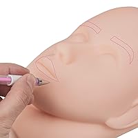 Vista 3 de TEONEI Lápiz marcador para microblading de cejas, lápiz marcador dérmico, herramientas de mapeo de posición para maquillaje permanente de cejas