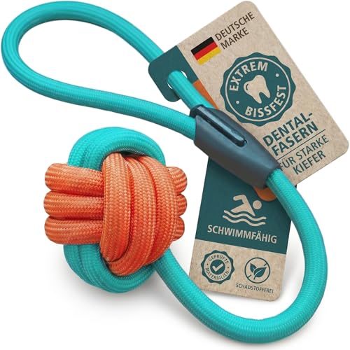 derpuck Lucy Zerrspielzeug mit Handschlaufe - schwimmt im Wasser trocknet schnell für aktive kleine & mittlere Hunde