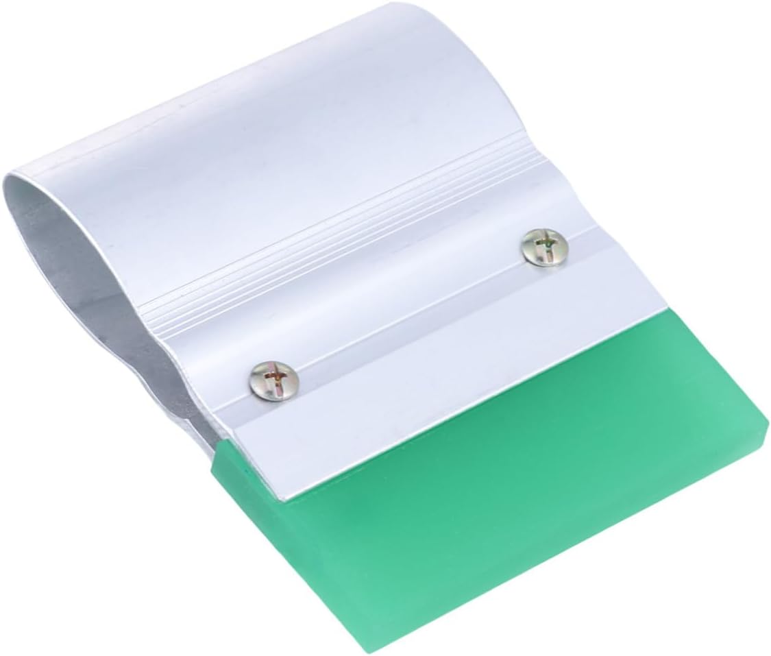 Rubber Printing Squeegee Tool Aluminum Handle Wear Scraper for DIY Silk Screen Printing Random Rubber Blade for Textile and Graphic Applications