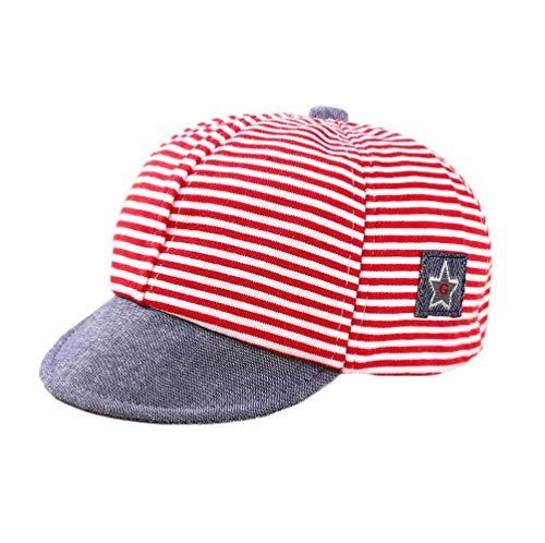 Baby Boy Baseball Cap Striped Sunhat Letter Sun Protection Hat
