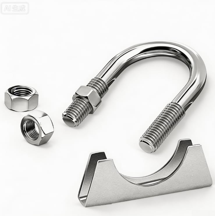 Abrazadera Tubo para escape M8 para acero Galvanizado Abrazadera(2in)