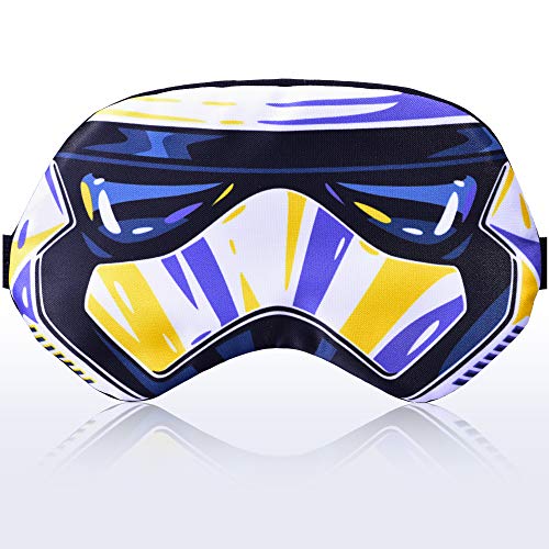 Sleep Mask Kids Stormtrooper Sleeping mask for Man Men Children Kids - Sleeping mask 100% Soft Cotton - Eye Sleeping Mask Night Cover Blindfold for Travel Airplane (Gift Pack)