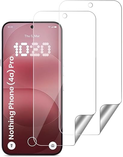 WOW IMAGINE Unbreakable Nano Film Glass Screen Protector for Nothing Phone 4A Pro [ Flexible like a Screen Guard, Harder t...