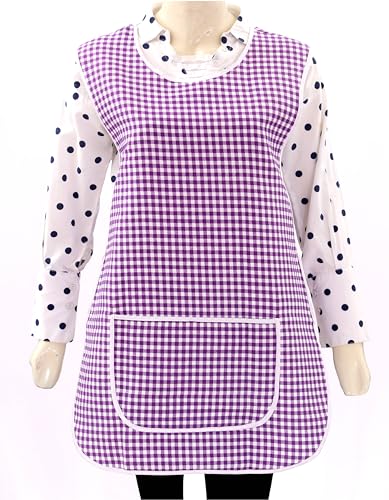 LINEN CLOSET Womens Tabards with Pockets for Men Ladies Cleaning Catering Chef Kitchen Aprons Unisex Hygea Tabard Apron Work Tabards - Image 3