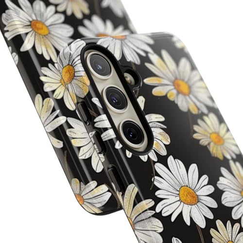 Coque Samsung S24 Plus fleur blanche rigide brillante antichoc - 2