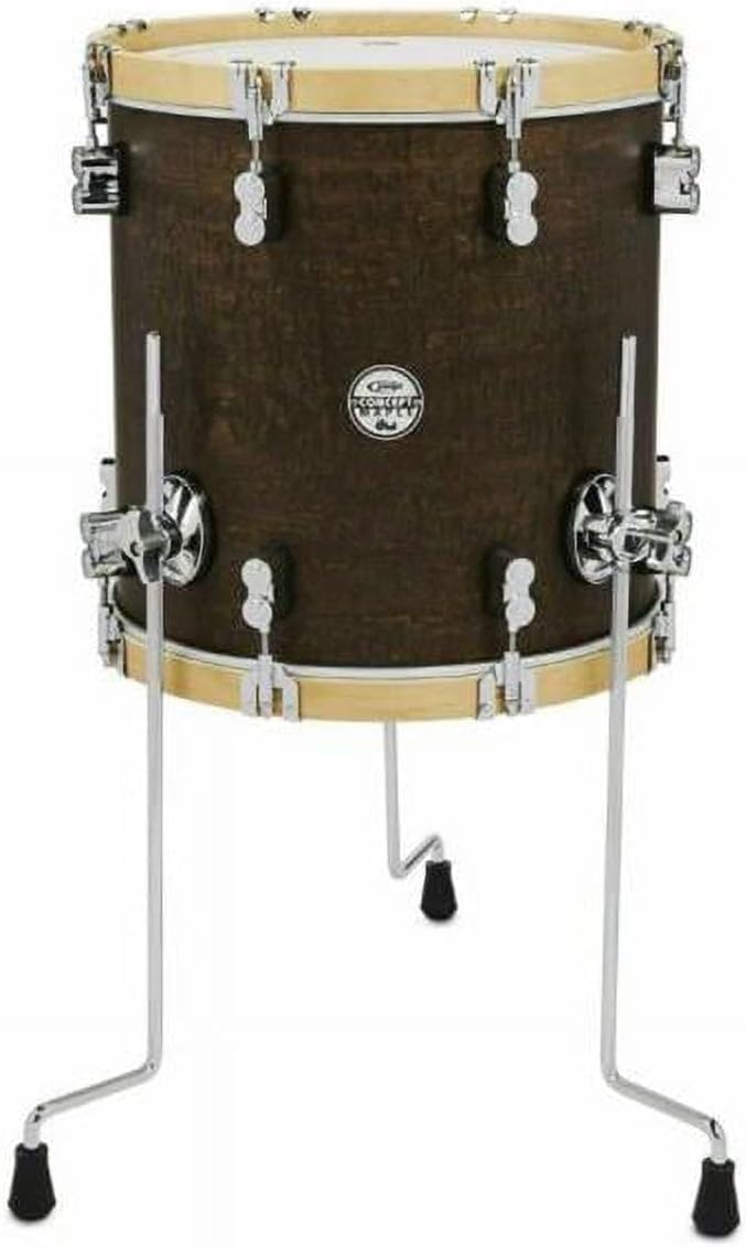 16 x 18 in. Classic Floor Tom with Wood Hoops Walnut & Natural