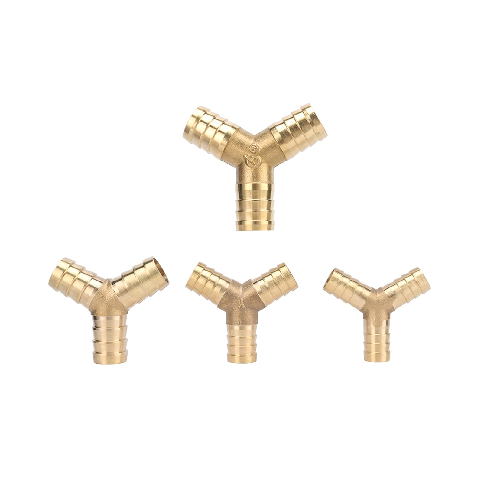 Connecteur de tuyau d'arrosage de jardin en Y en laiton 6mm à 19mm