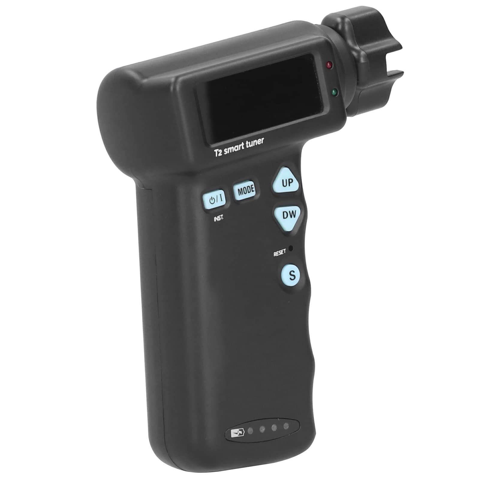 VGEBY Sintonizzatore intelligente per chitarra automatico strumento di sintonizzazione dell'ukulele elettrico facile da usare con schermo LCD a colori per tutte le chitarre metallo (nero)