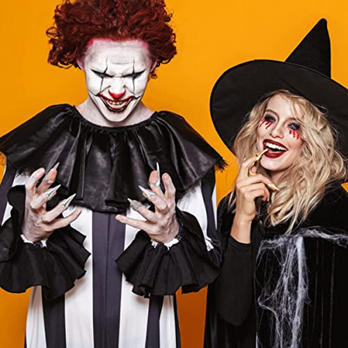 KALLORY Anel De Despedida Punk Trança De Dedo Falso Dicas De Halloween Garras Para Metal Retrô Seleç