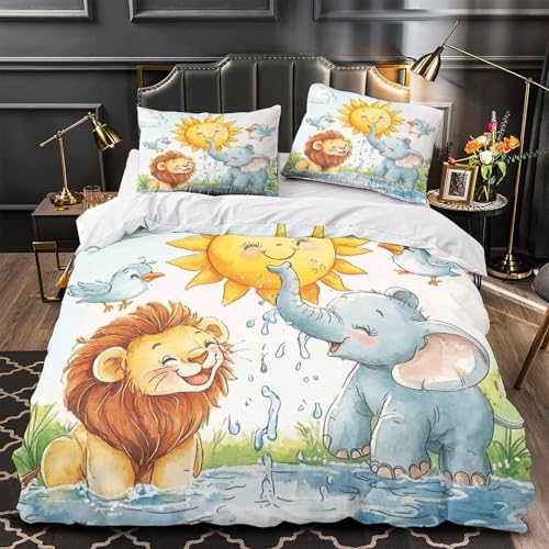 Parure de lit 140x200 microfibre super douce haute finition 3D