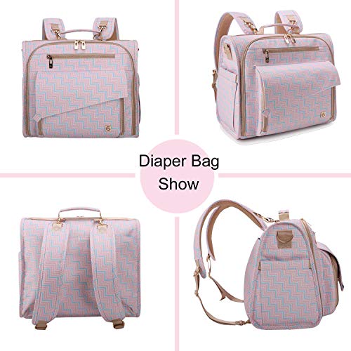 Allcamp Outdoor Gear Diaper Bag Backpack Large, Support Baby Stroller, Converted Into A Tote Bag #TOP4