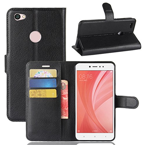 Funda XIAOMI Redmi Note 5A/5A Prime,Funda piel para XIAOMI Redmi Note 5A/5A Prime,Cubierta interior TPU,Soporte plegable,Ranuras para tarjetas,Funda Cierre magnético para XIAOMI Redmi Note 5A/5A Prime
