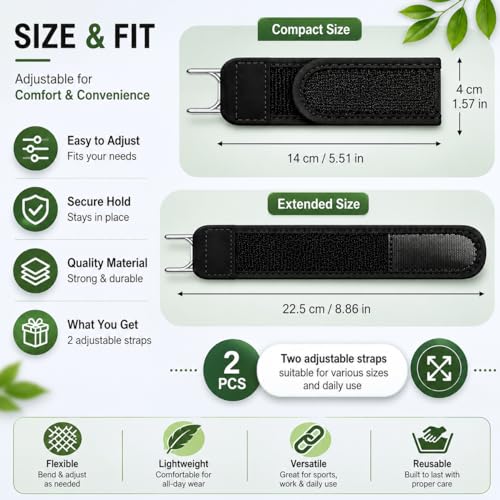 Image of FEORA Buckle Less Belt for Men, No Buckle Belt Free Size Adjustable Elastic Belt Strap for Men Jeans Women Dresses Buckleless Belt Hook Tactical Metal (BLACK)