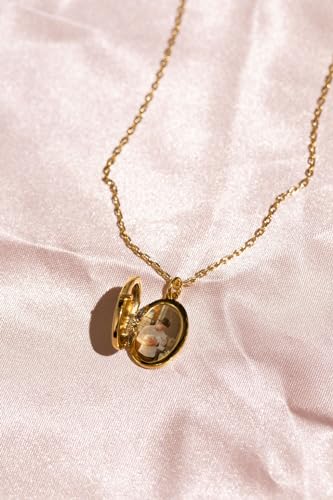 Simply Jewelry Modern Moments Gold Locket Necklace For Women thumb #6
