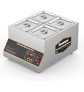 Huanyu Chocolade Smelten Machine met 4 Potten 10L Digitale Pot 500W Warme Chocolade Crème Tempering M...