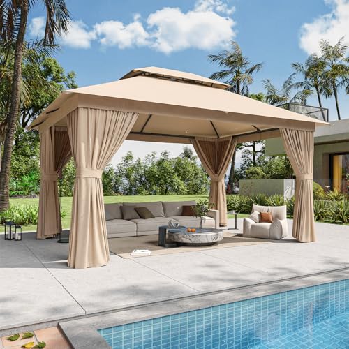 Breezestival 12'x10' Gazebo, Outdoor Gazebo Metal Frame...