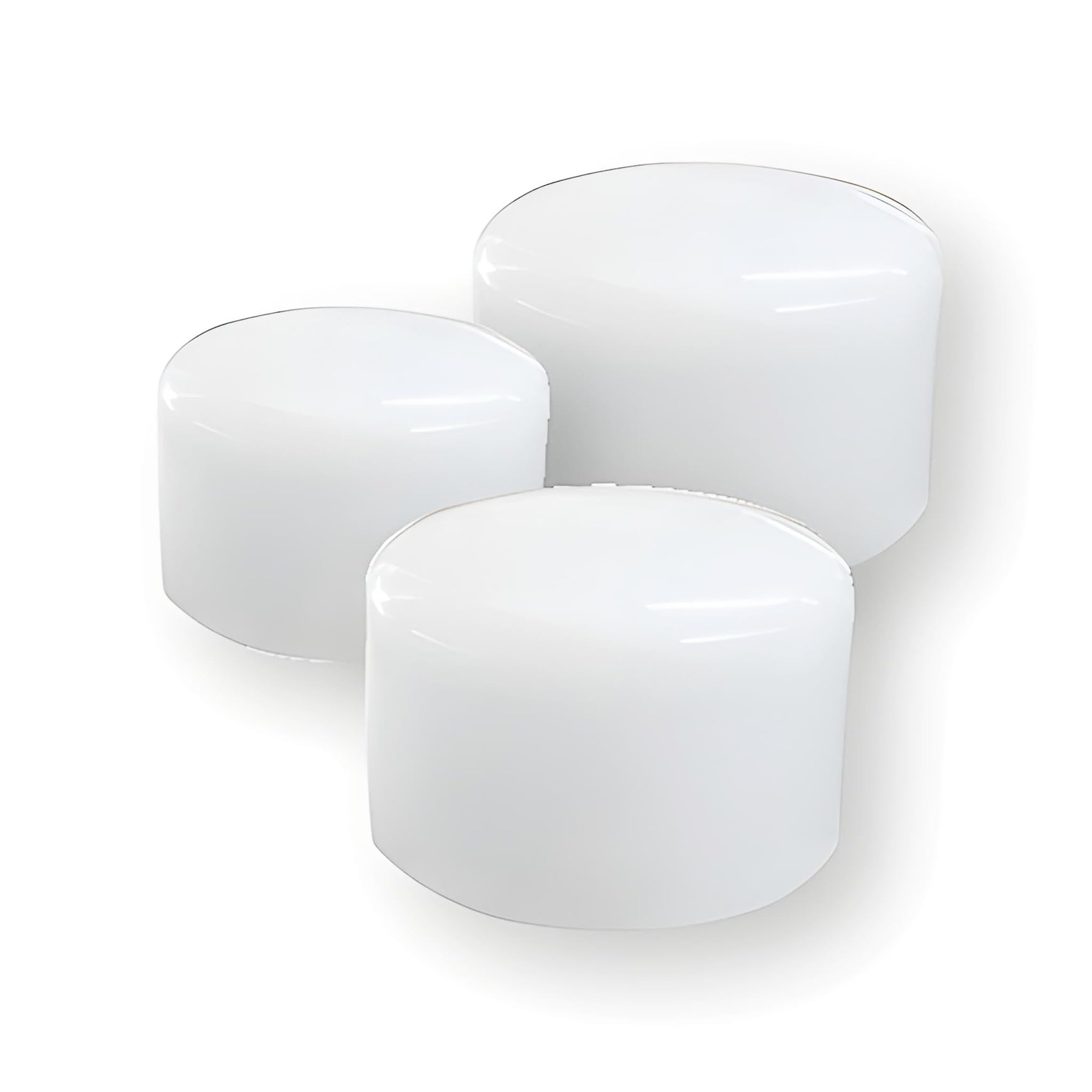 Bricoloco Pack of 6 Nylon Head for 28, 35 or 45 mm Hammers and Mallets – PP Nylon Mouth for Anti-Rebound Striking (45 mm)