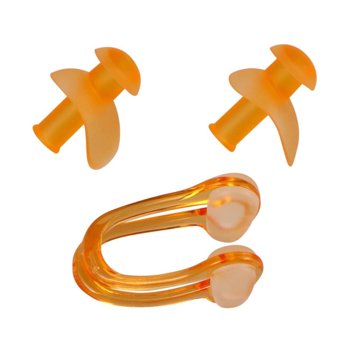 IWOWHERO Men's Swimming Earplugs Nose Clip Silicone Earplug Nose Plug Set for Swimming Water Sports Comfortable for