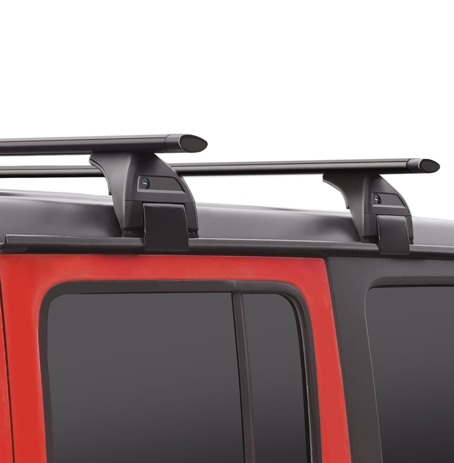 Photo 1 of ***MISSING ARMS & HARDWARE*** Wonderdriver Roof Rack Cross Bars 220lbs Compatible with Jeep Wrangler JK JL Gladiator JT 2007-2026 with Anti-Theft Metal Lock, 2 & 4 Door Heavy Duty Aluminum Crossbars Rooftop Cargo Kayak Bike