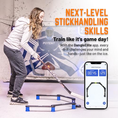Image of Potent Hockey Digital Stickhandling Trainer - Ultimate Hockey Puck Handling Trainer for Enhanced Hockey Skills Competition Performanc