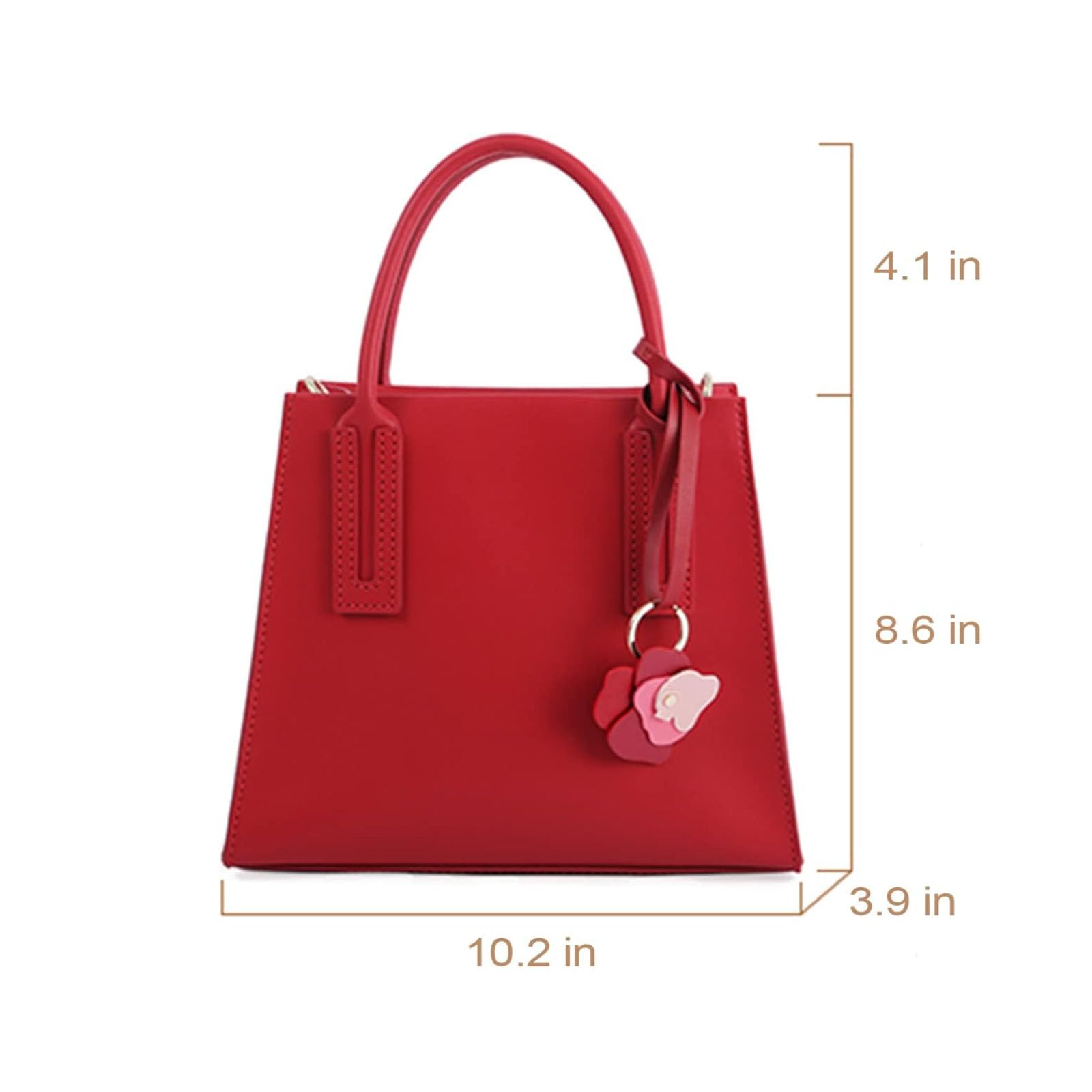POPSEWING Leder-Handtaschen-Set für Damen mit Griffen oben, DIY-Umhängetasche mit Nähset, handgefertigtes Taschen-Set für Mutter, Freundin, Geburtstag, Weihnachten, Geschenk (schwarz)