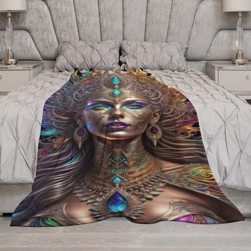 Manta de franela para sofá de la diosa griega de 180x200 cm suave 7
