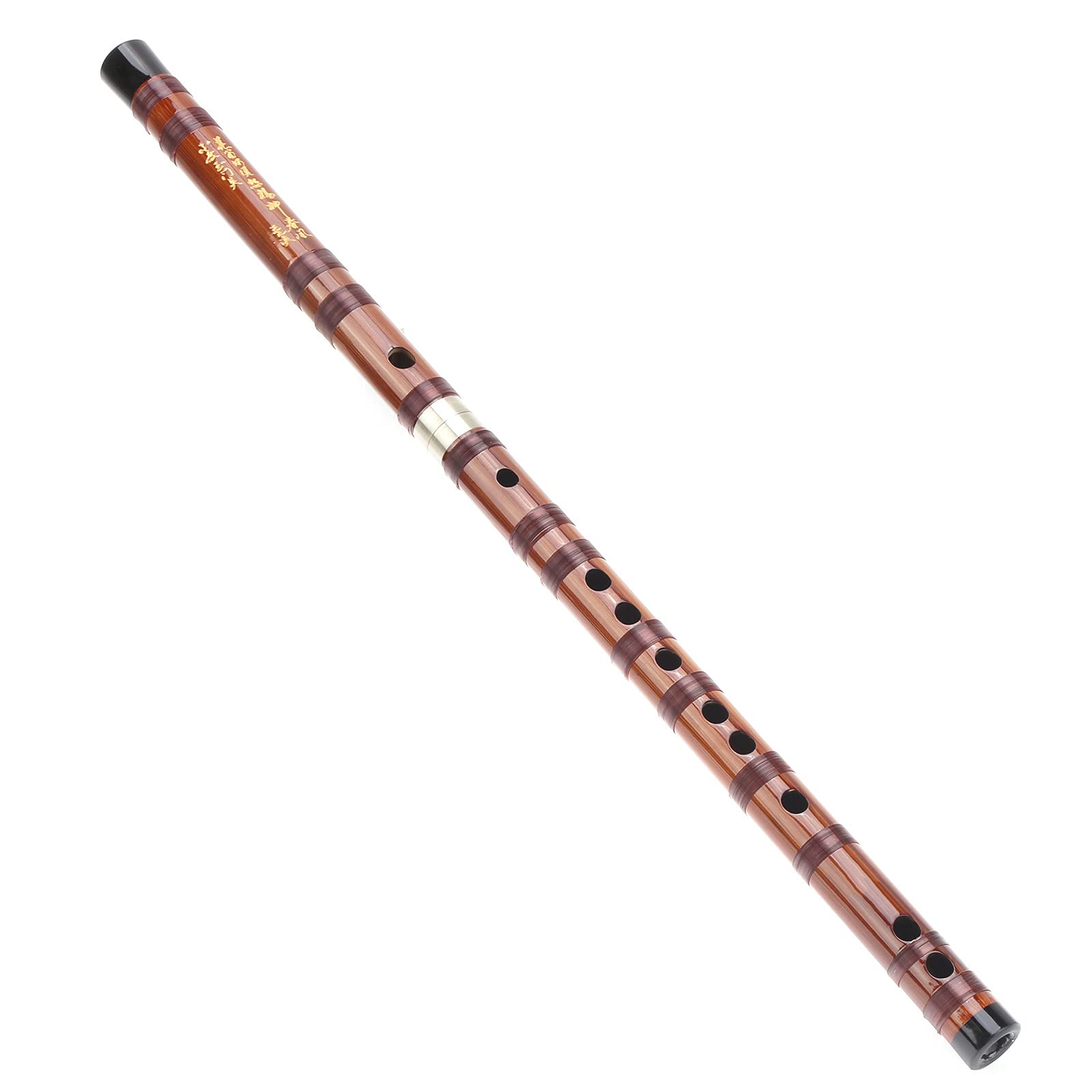 ZD02 GKey Flûte de Bambou Sec Amer, Flûte de Bambou Amère Ensemble D'instruments de Musique Chinois Traditionnels Faits à la Main avec Boîte de Rangement,Flûte, Xiao