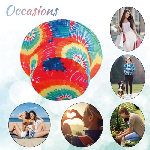 Image of Reversible Bucket Hat for Women Summer Travel Fisherman Cap, Girls Cute Double Side Wear Bucket Cap