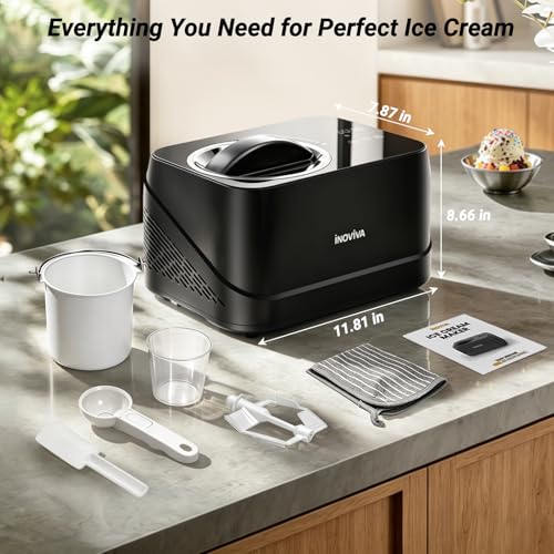 Inoviva IM001 1.7 Pt Compressor Ice Cream Maker — view 8