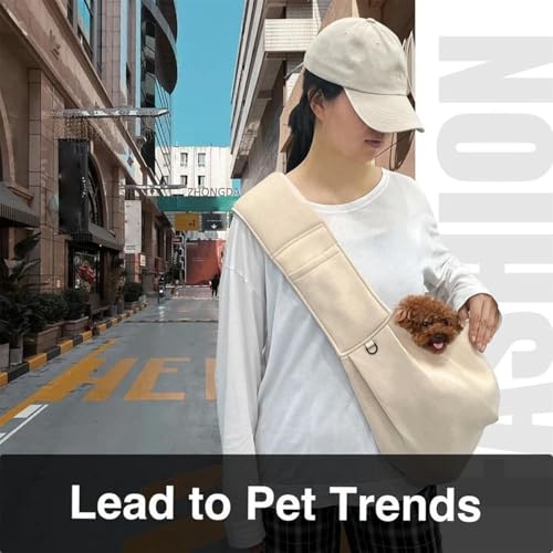 Transportador portátil para perros pequeños con correa ajustable 3