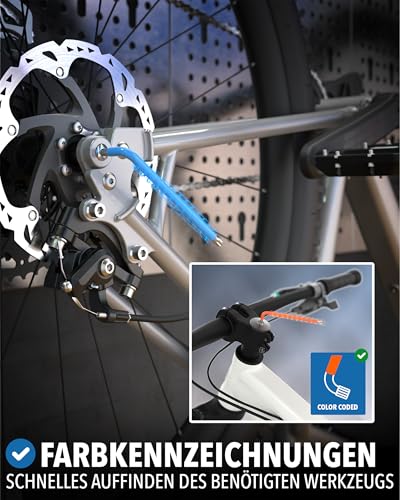 STONE REEF Winkelschraubendreher Set 13tlg. [T6-T50mm] Sechsrundschlüssel kompatibel mit Torx-Schrauben Multicolour, Handwerker Innensechsrundschlüssel, Drehmomentschlüssel, Winkelschraubenausdreher