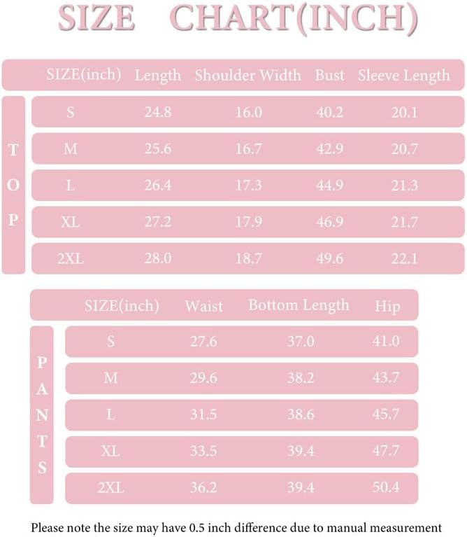 CF 100% Cotton Pajamas for Women Set Soft Comfy Fall PJ Sets for Woman 2 Piece Lounge Set Long Sleeve Tops and Pants S-XXL - Image 6