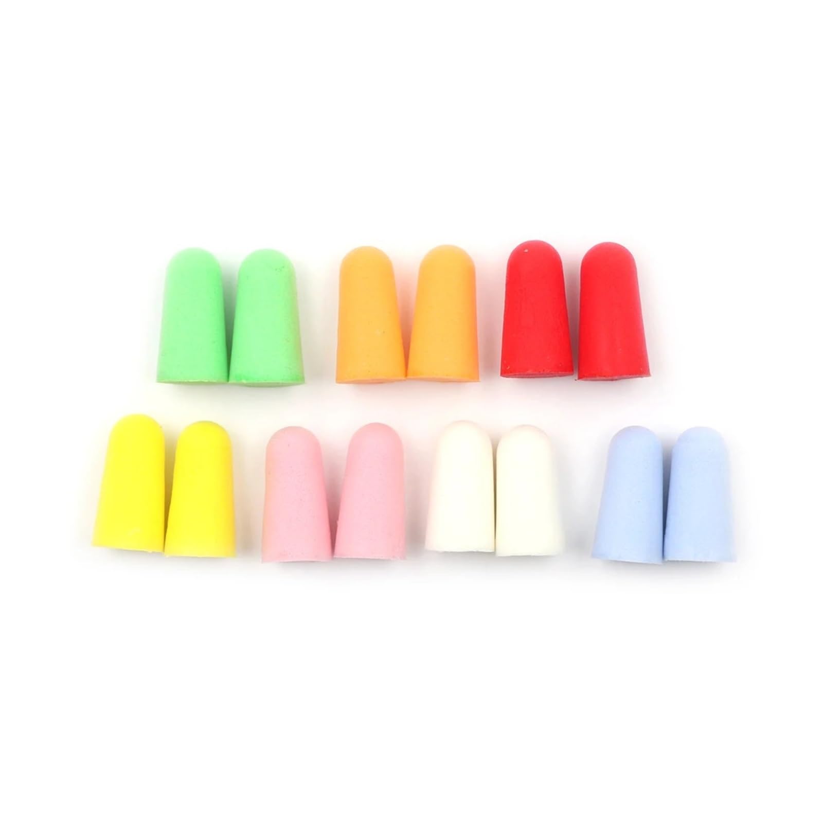 Tapones para los oídos para dormir, 10 pares de tapones cómodos para los oídos de espuma de reducción de ruido, tapones para los oídos suaves protectores para dormir (verde)