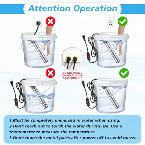 Chauffe-eau à immersion 1500W Tellegloww contre les pannes d'eau chaude - 5