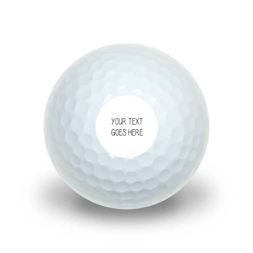 Graphics and More Personalized Custom White Background Any Occasion Novelty Golf Balls 3 Pack