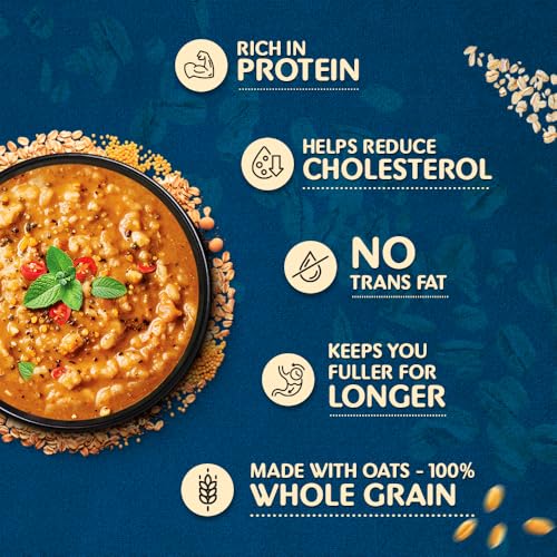 Image of Too Yumm Oats High Protein Super Oats Masala | 350g | 22.2g Protein | Oats, Soya Chunks, Millets, Bajra, Jowar & Chia Seeds | 12.2g Dietary Fibre