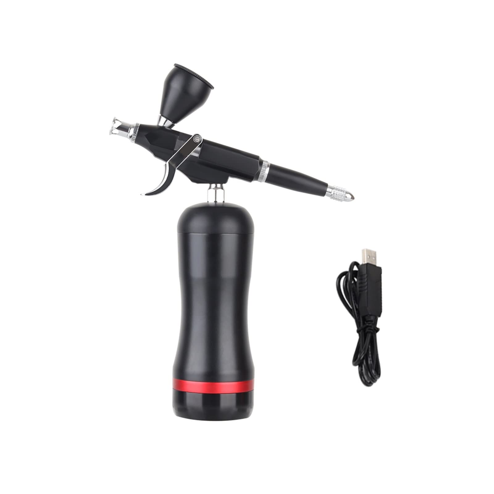 Spruzzatore per vernice, Kit compressore aerografo cordless alto PSI Dual Action Spray for Art Model Body Paint Artist Makeup Nail Tattoos Tools(Part6)