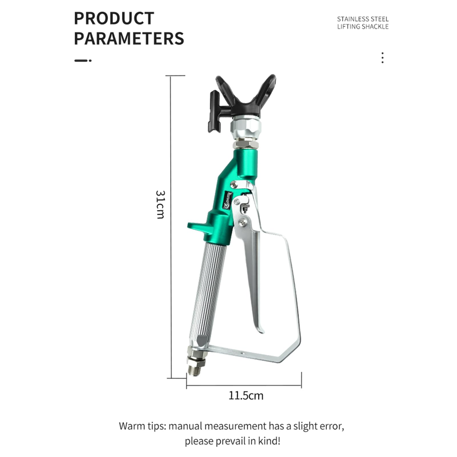 Airless Paint Spray Gun With 517 Tip & Guard - 3600 PSI High Pressure Swivel Joint Sprayer Kit - View #9