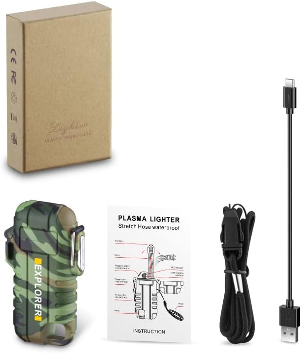 Miniatura 5 de Encendedores eléctricos, encendedor de cuello flexible mejorado USB-C recargable 360, IP56 a prueba de polvo e impermeable para velas, aromaterapia,