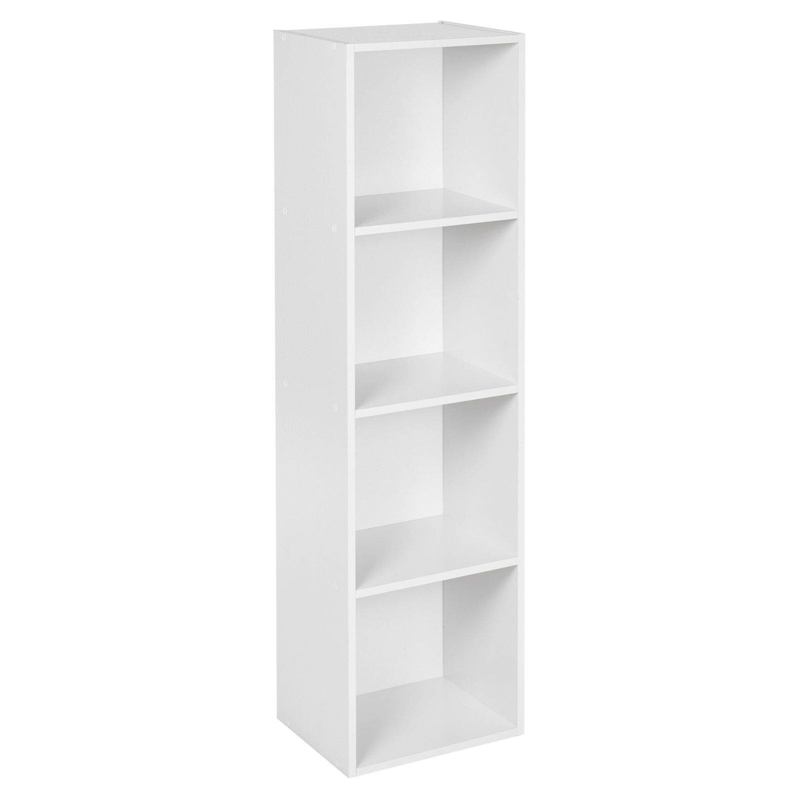 EliteKoopers 4-Tier Wooden Bookcase Shelving Display Shelves Storage Rack Shelf (1 Pcs)
