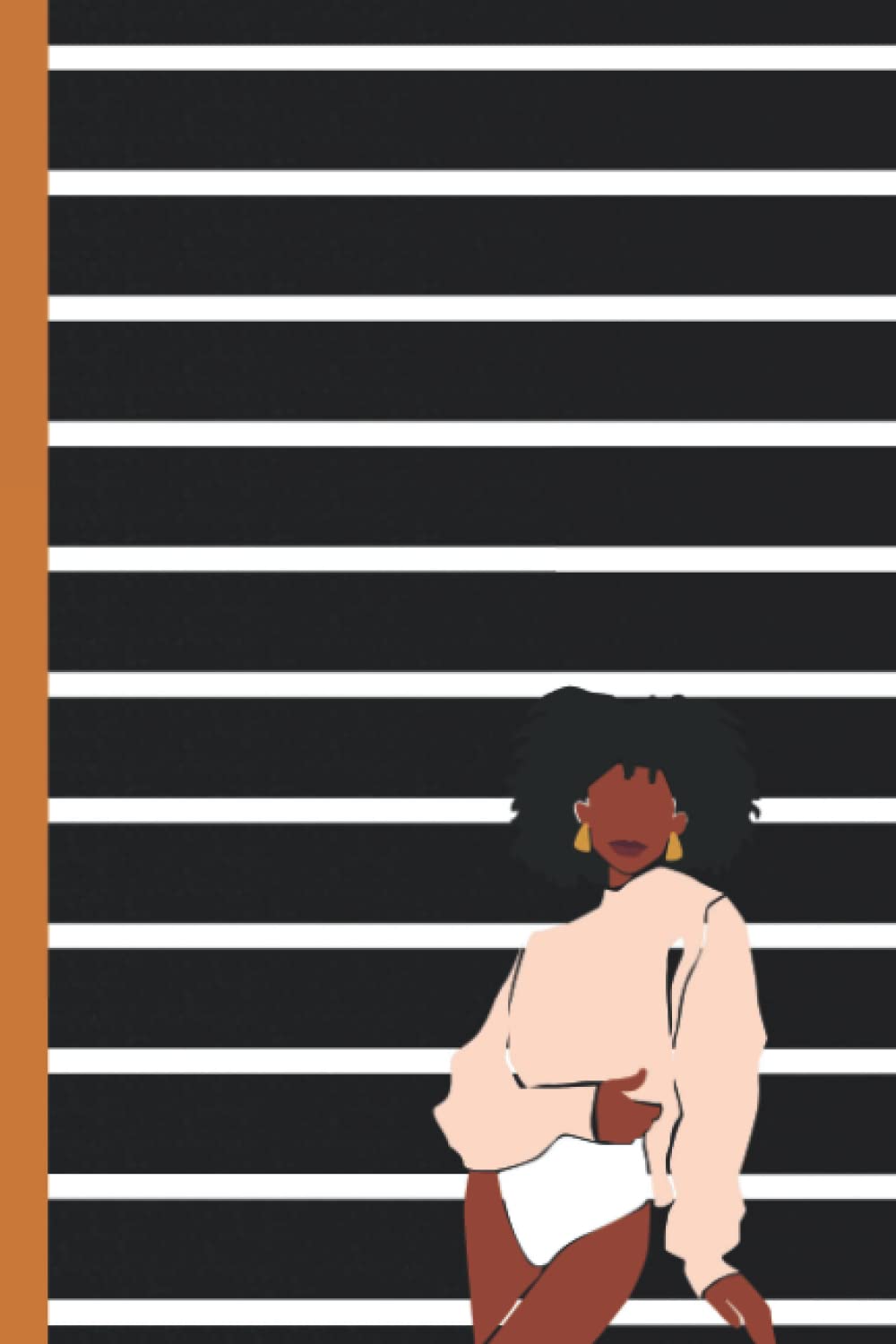 Carnet ligné Amina pour l'autonomisation des femmes journal de notes format A5