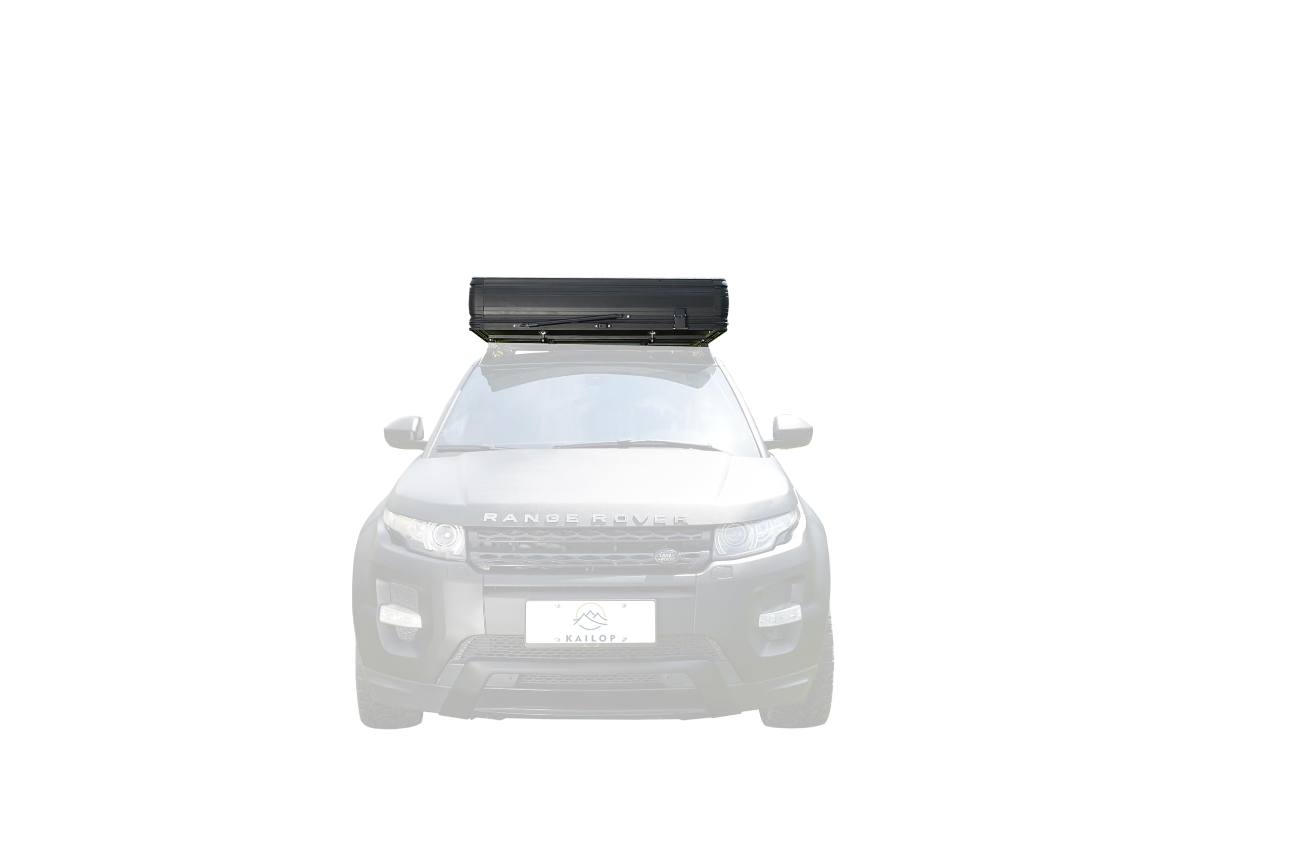 Tente de Toit à Coque Dure KAILOP KOP 2.0, auvent Ripstop 200 g, fenêtres en Maille 125 g, poteaux hydrauliques à air Allemand, PU5000+ imperméable, Protection Solaire UV50+, Taille Ouverte 215 x 133