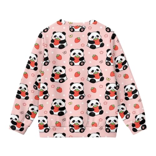 Image of Girls Cardigans Sweater Long Sleeve Crew Neck Button Down Sweaters School Outerwear for Kids Fall Winter Tops